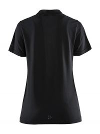 Sport Poloshirt Damen in Schwarz